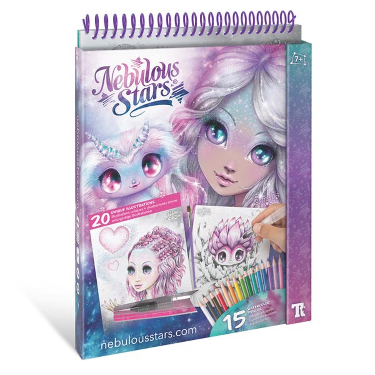 LES ÉDITIONS GLADIUS INT.INC. Toys & Games Nebulous Stars Watercoloring Book Set, 1 Count 694704111331