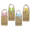 LINK PRODUCT SOLUTIONS Easter Easter Bunny Face Canvas Bags with Ears, 4 Count 676844385179