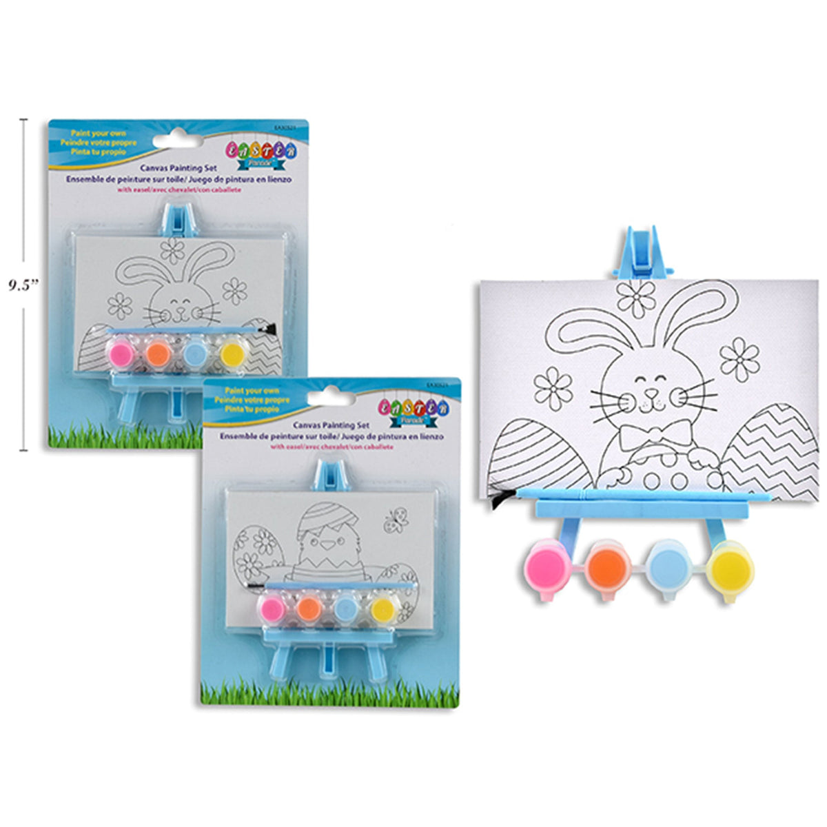 LINK PRODUCT SOLUTIONS Easter Easter Canvas Painting Set, Assortment, 1 Count 676844305214