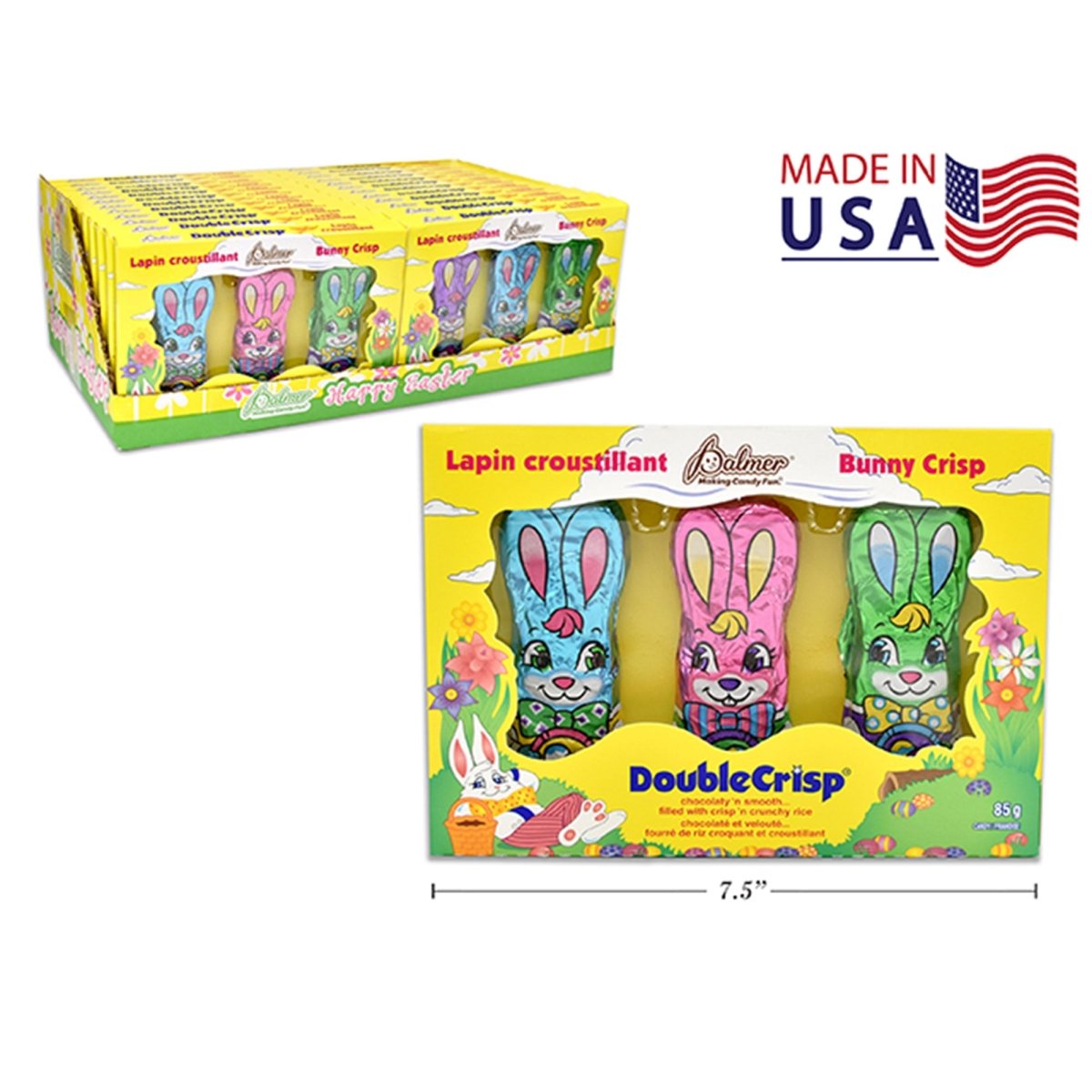 LINK PRODUCT SOLUTIONS Easter Easter Chocolate Bunny Crisp, 3 Count 041269490218