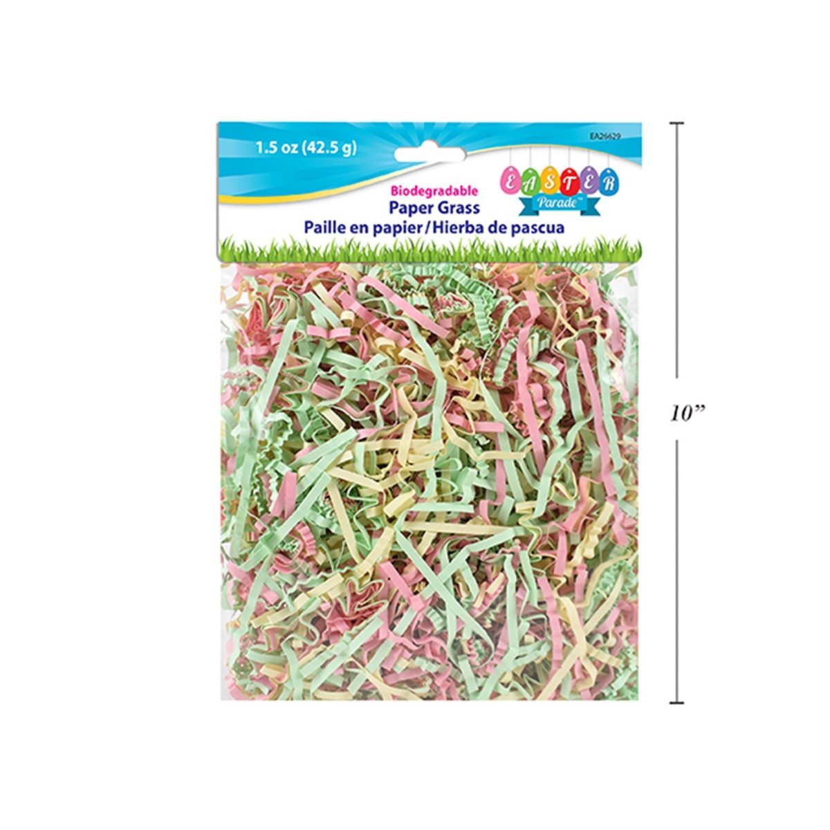 LINK PRODUCT SOLUTIONS Easter Easter Pastel Paper Grass, 1.5 Oz, 1 Count 676844266294