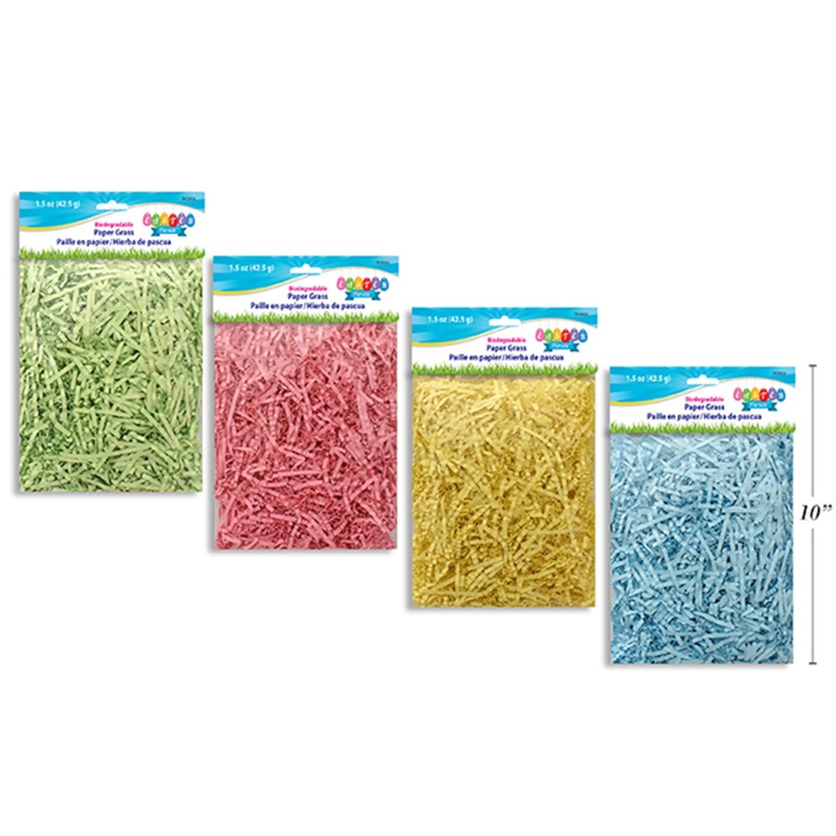 LINK PRODUCT SOLUTIONS Easter Easter Pastel Paper Grass, 1.5 Oz, Assortment, 1 Count 676844284564