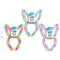 LINK PRODUCT SOLUTIONS Easter Easter Plush Bunny Ears Headband, Tie-Dye, Assortment, 1 Count 676844306129