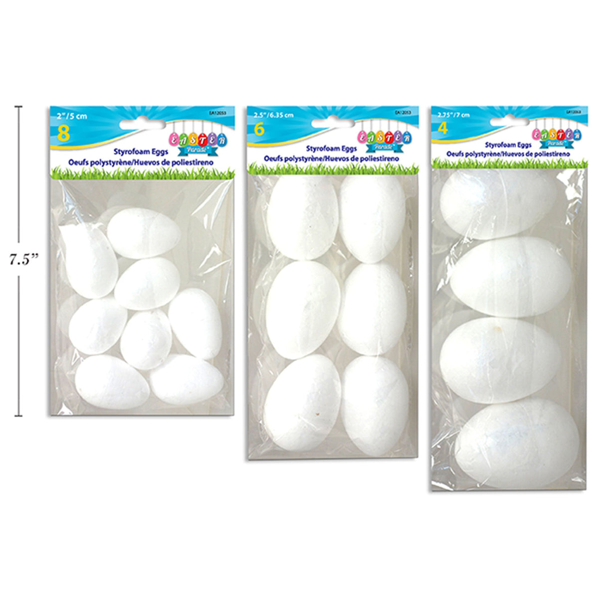 LINK PRODUCT SOLUTIONS Easter Foam Easter Eggs, Assortment, 1 Count 676844120534