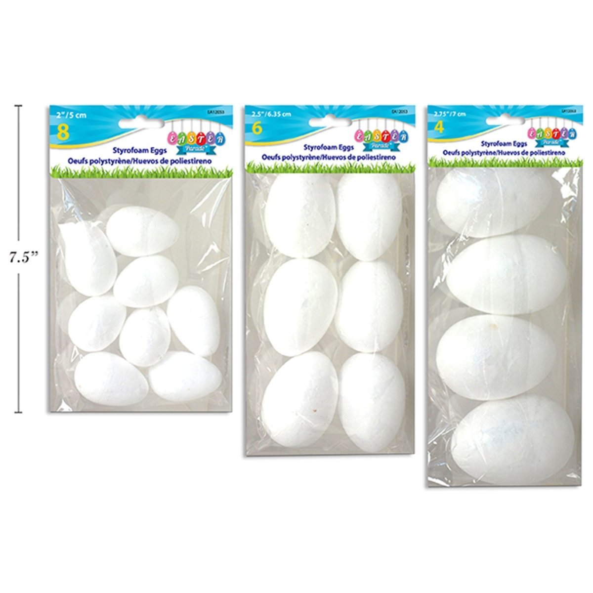 LINK PRODUCT SOLUTIONS Easter Foam Easter Eggs, Assortment, 1 Count 676844120534