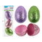 LINK PRODUCT SOLUTIONS Easter Glitter Pastel Fillable Easter Eggs, 3 Inches, 3 Count 676844329906