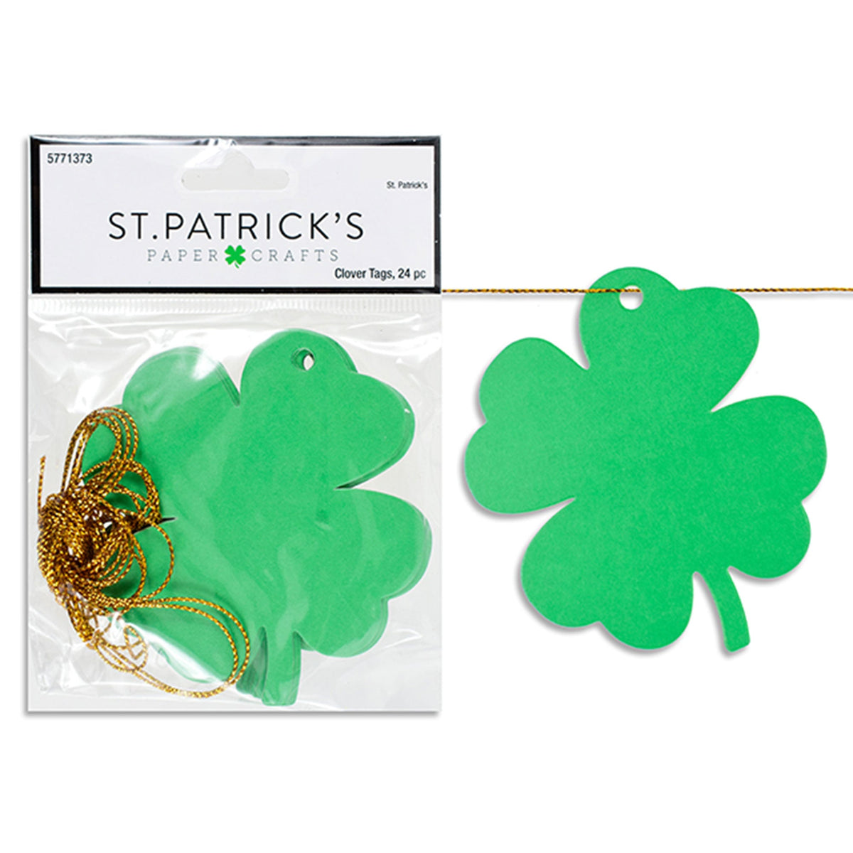 LINK PRODUCT SOLUTIONS St-Patrick Clover Garland, 72 Inches, 1 Count 676844381089