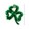 LINK PRODUCT SOLUTIONS St-Patrick Shamrock Tinsel Wreath, 15 Inches, 1 Count 676844118319