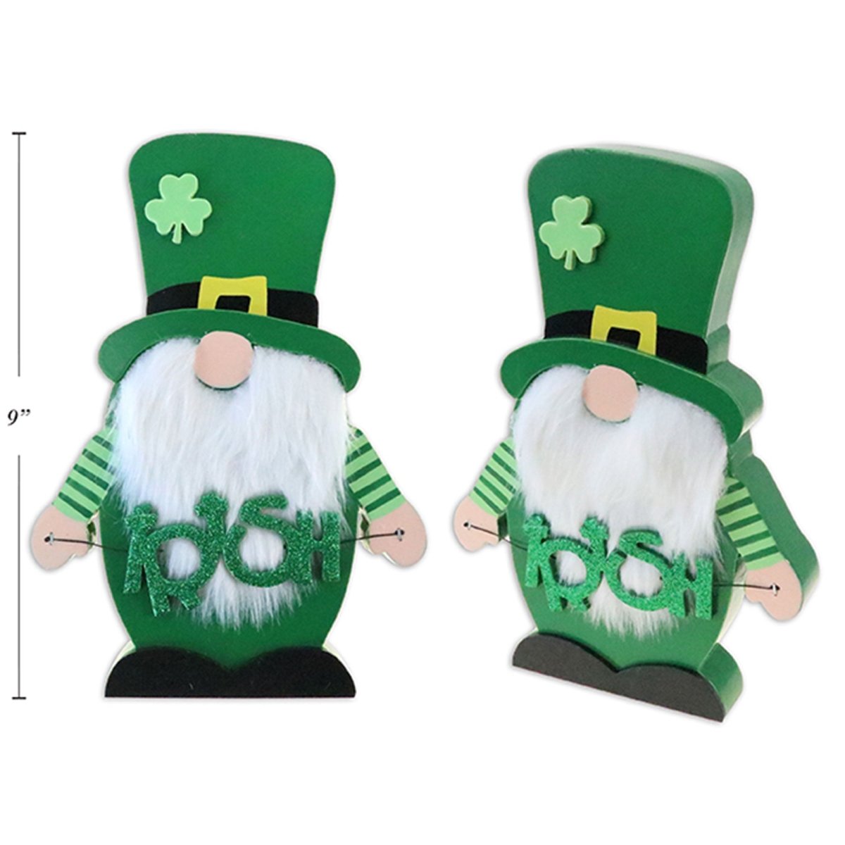 LINK PRODUCT SOLUTIONS St-Patrick St-Patrick Irish Gnome Table Decoration, 9 Inches, 1 Count 676844329661