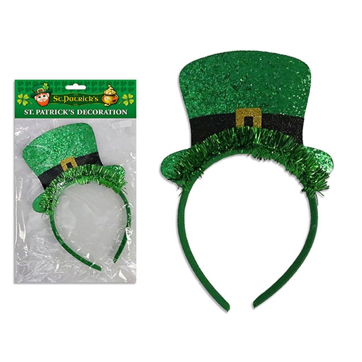 LINK PRODUCT SOLUTIONS St-Patrick St-Patrick's Leprechaun Top Hat Headband, 1 Count 676844386886