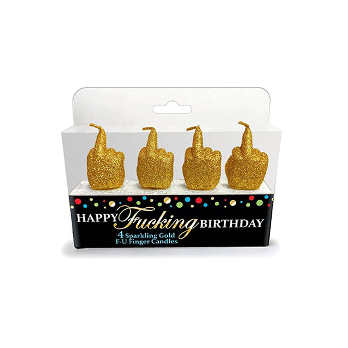 Little Genie Productions General Birthday Happy Fucking Birthday Candles, 4 Count