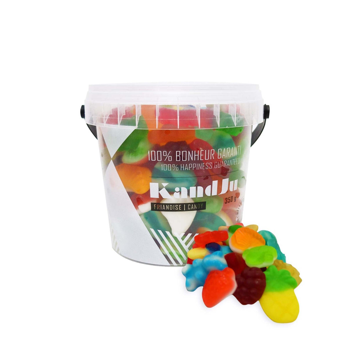 Ludik Candy KandJu Gummi Mix Candy Bucket, 350g, 1 count 809981098187