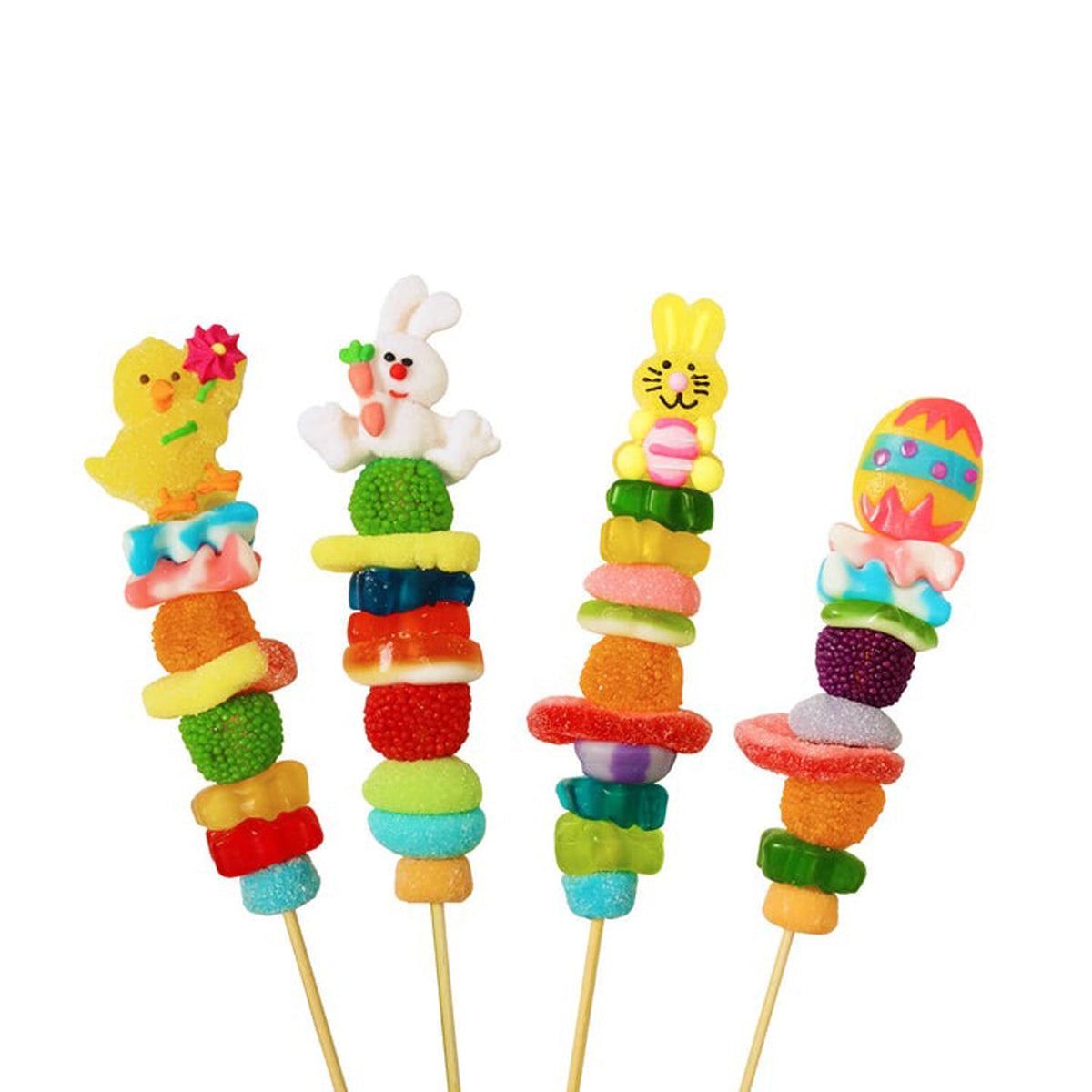 Ludik impulse buying KandJu Easter Candy Kabob, 50g, Assortment, 1 Count 80998100937
