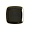 MADISON IMPORTS Disposable-Plasticware Black Premium Quality Square Plates with Gold Rim, 8.5 Inches, 10 Count 775310991255