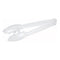 MADISON IMPORTS Disposable-Plasticware Clear Plastic Salad Tongs, 9 Inches, 2 Count 775310472563