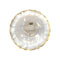 MADISON IMPORTS Disposable-Plasticware Clear Plear Premium Quality Large Plates with Gold Rim, 10 Inches, 10 Count 775310944572
