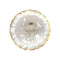 MADISON IMPORTS Disposable-Plasticware Clear Plear Premium Quality Large Plates with Gold Rim, 10 Inches, 10 Count 775310944572