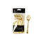 MADISON IMPORTS Disposable-Plasticware Small Gold Plastic Spoons, 24 Count 775310475243