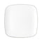 MADISON IMPORTS Disposable-Plasticware White Premium Quality Large Square Lunch Plates with Silver Rim, 10 Inches, 10 Count 775310991378