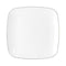 MADISON IMPORTS Disposable-Plasticware White Premium Quality Large Square Lunch Plates with Silver Rim, 9 Inches, 10 Count 775310991354