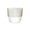 MADISON IMPORTS Disposable-Plasticware White Premium Quality Salad Bowl with Silver Rim, 24 Oz, 10 Count 775310993198