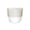 MADISON IMPORTS Disposable-Plasticware White Premium Quality Salad Bowl with Silver Rim, 24 Oz, 10 Count 775310993198
