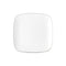 MADISON IMPORTS Disposable-Plasticware White Premium Quality Small Square Dessert Plates with Silver Rim, 7 Inches, 10 Count 775310991347