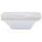 MADISON IMPORTS Disposable-Plasticware White Premium Quality Square Bowls with Gold Rim, 5 oz, 10 Count 775310991019