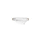 MADISON IMPORTS Disposable-Plasticware White Premium Quality Square Bowls with Gold Rim, 5 oz, 10 Count 775310991019