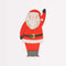 MERI MERI Christmas Jolly Christmas Small Santa Shaped Beverage Napkins, 16 Count 636997283470