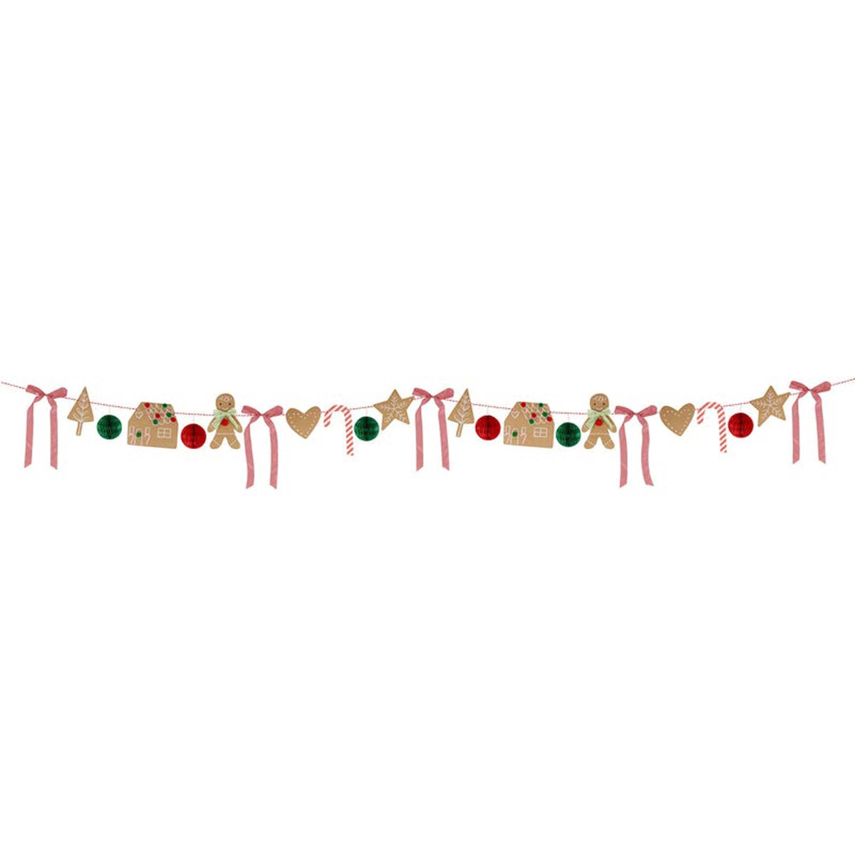 MERI MERI Christmas Sweet Gingerbread Garland, 1 Count 636997293509