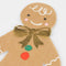 MERI MERI Christmas Sweet Gingerbread Small Beverage Napkins, 5 Inches, 16 Count 636997293042