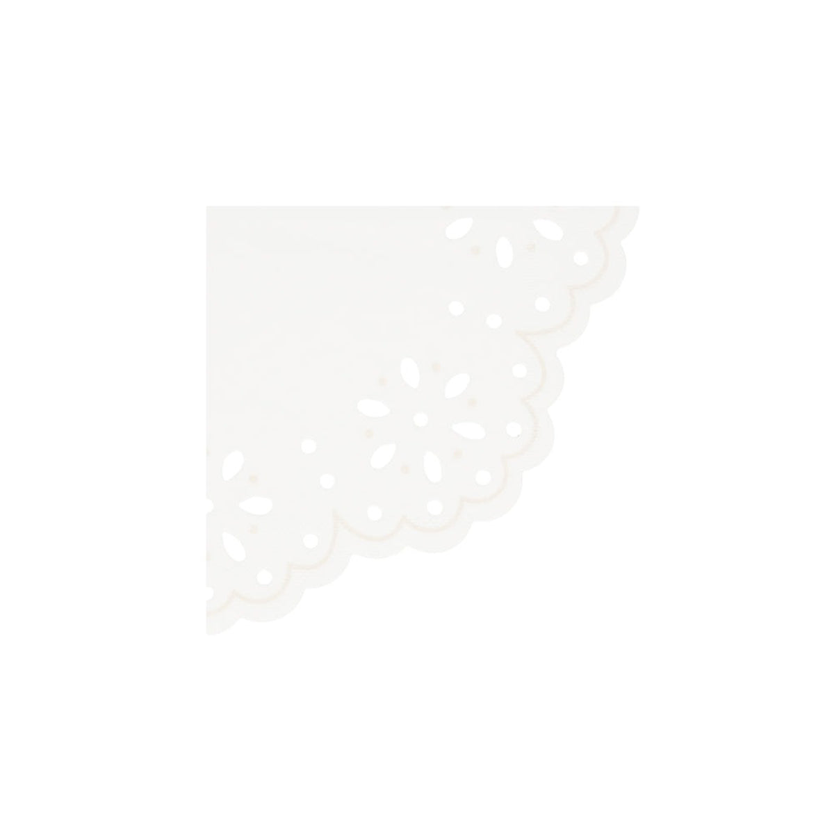 MERI MERI Decorations Broderie Anglaise Beverage Napkins, 16 Count 636997298054