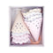 MERI MERI Decorations Broderie Anglaise Pastel Party Hats, 8 Count 636997297217