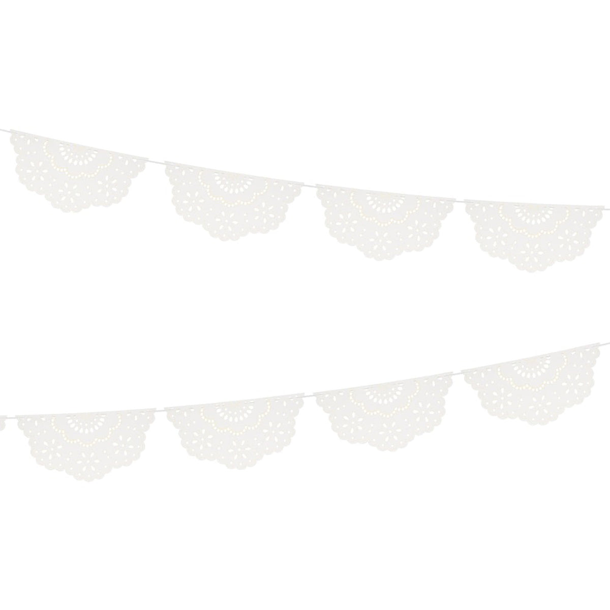 MERI MERI Decorations Broderie Anglaise Pennant Banner, 156 Inches, 1 Count 636997298030