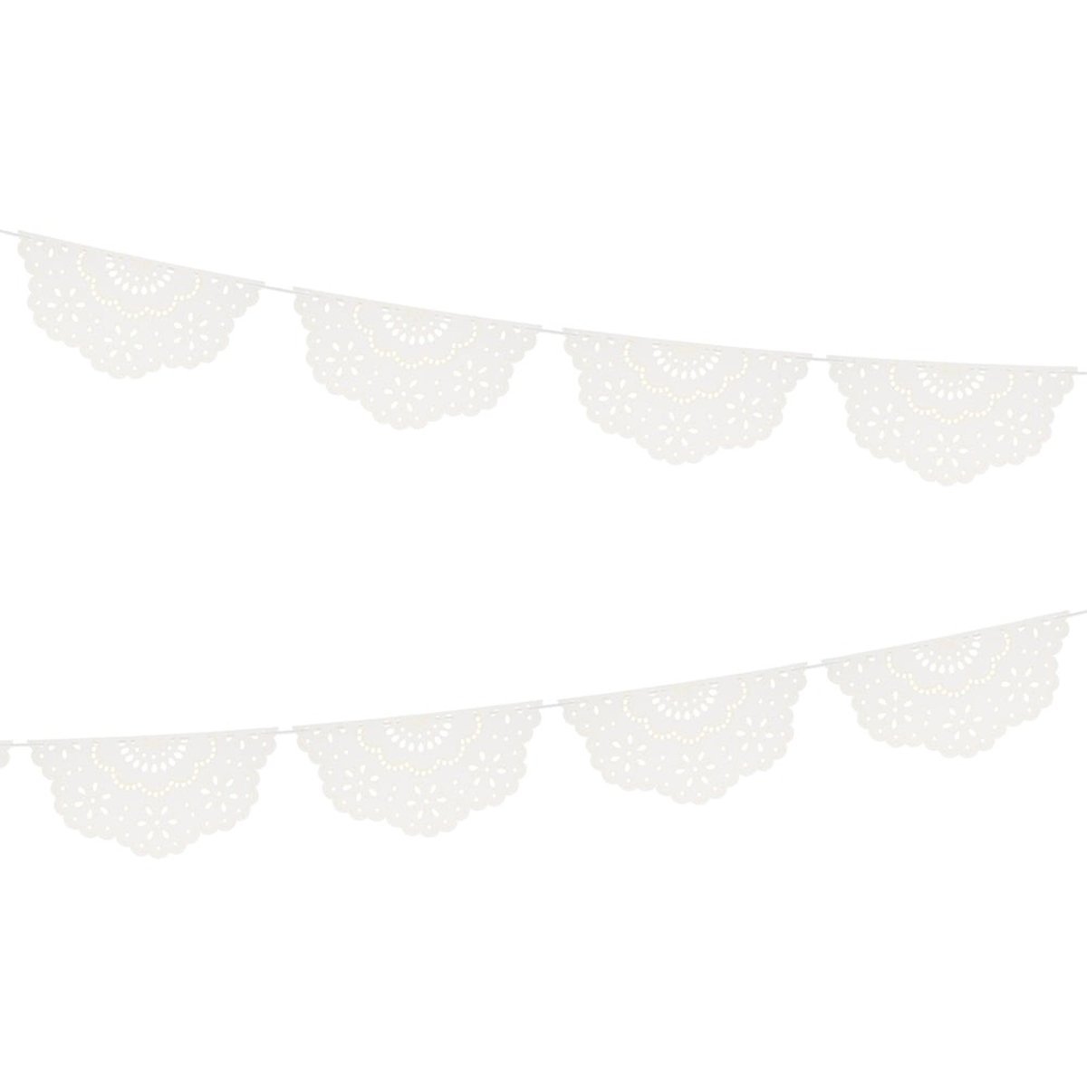 MERI MERI Decorations Broderie Anglaise Pennant Banner, 156 Inches, 1 Count 636997298030