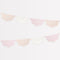 MERI MERI Decorations Broderie Anglaise Pennant Pastel Banner, 156 Inches, 1 Count 636997297255