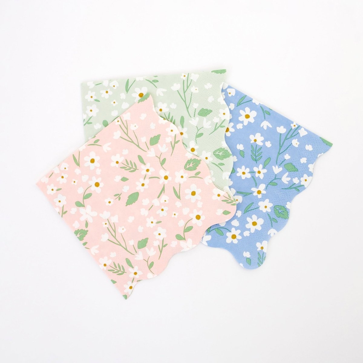 Meri Meri Everyday Entertaining Ditsy Floral Small Beverage Napkins, 20 Count