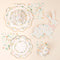 Meri Meri Everyday Entertaining Elegant Flowers Large Lunch Napkins, 16 Count