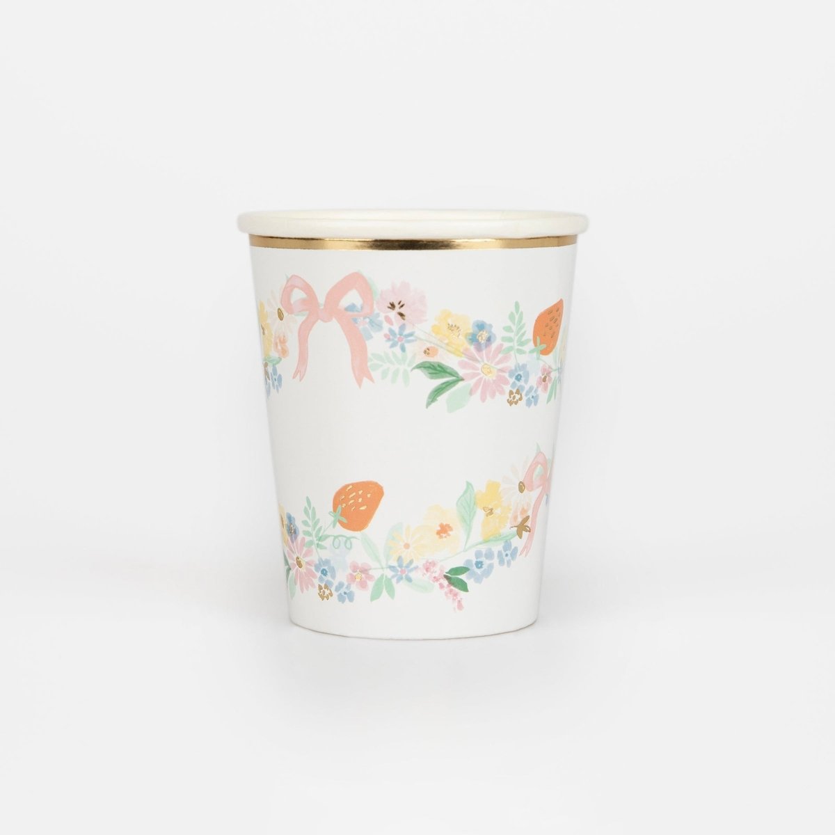Meri Meri Everyday Entertaining Elegant Flowers Party Paper Cups, 9 Oz, 8 Count 636997286167