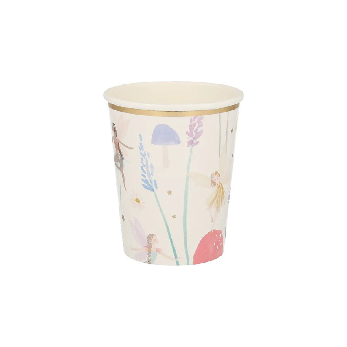 Meri Meri Kids Birthday Fairy Paper Cups, 9 Oz, 8 Count
