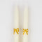 Meri Meri Everyday Entertaining Gold Bow Taper Candles, 2 Count 636997284484