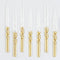 Meri Meri Everyday Entertaining Gold Dipped Twisted Candles, 7 Inches, 16 Count 636997280974