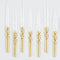 Meri Meri Everyday Entertaining Gold Dipped Twisted Candles, 7 Inches, 16 Count 636997280974
