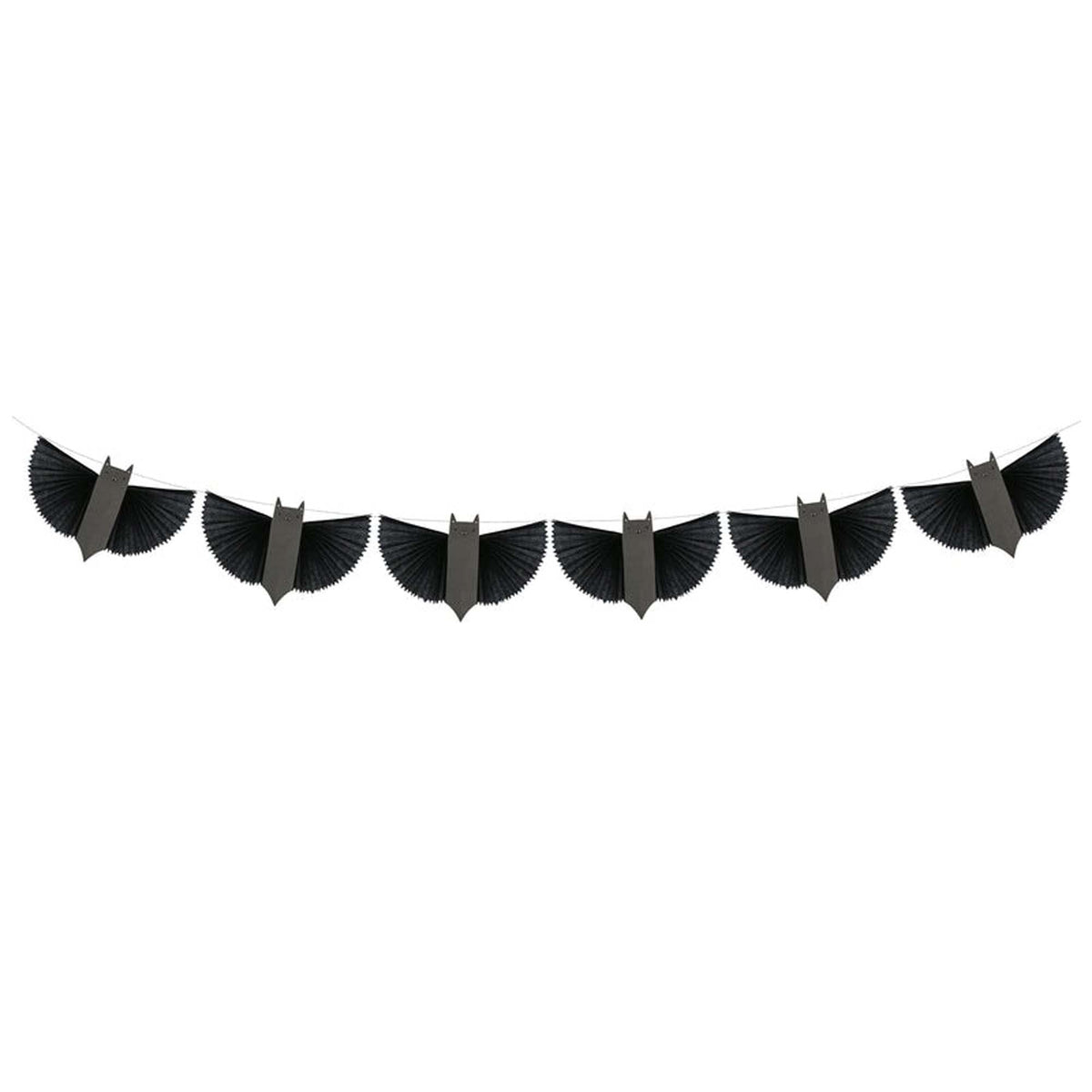 MERI MERI Halloween Bat Paper Garland, 72 Inches, 1 Count 636997282305
