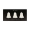 MERI MERI Halloween Halloween Glitter Dipped Ghost Candles, 3 Inches, 3 Count 636997291796