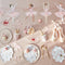 Meri Meri Kids Birthday Ballerina Small Dessert Plates, 7.5 x 9.75 Inches, 8 Count 636997276199