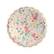 Meri Meri Everyday Entertaining English Garden Large Lunch Plates, 8.5 Inches, 8 Count