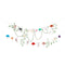 Meri Meri Kids Birthday Fairy Paper Garland, 72 Inches, 1 Count 636997264233
