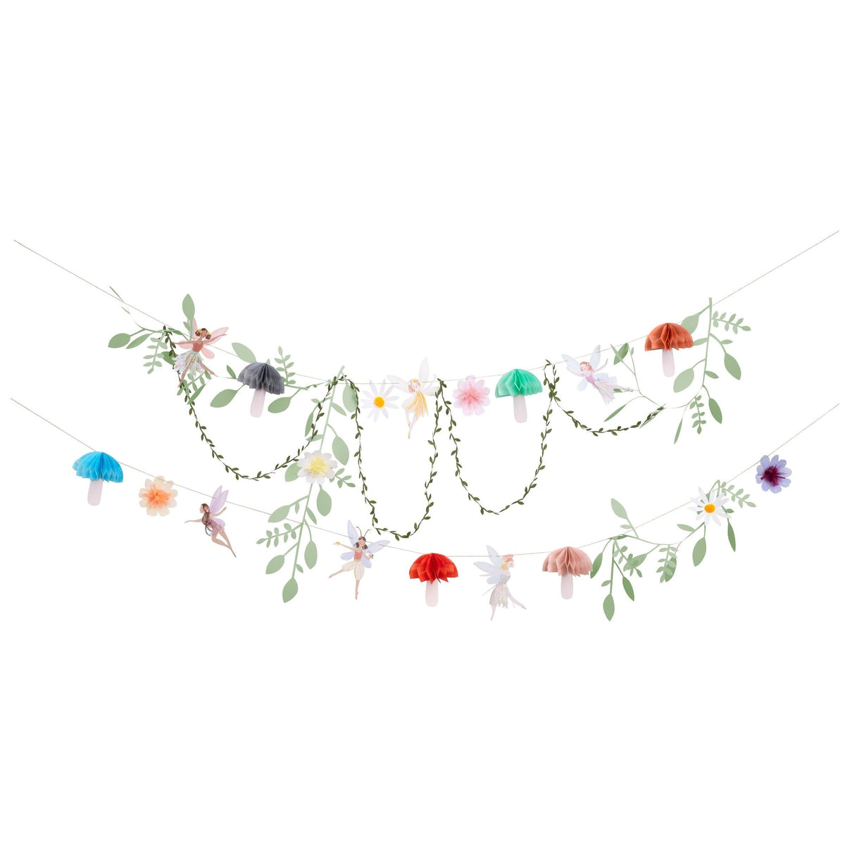 Meri Meri Kids Birthday Fairy Paper Garland, 72 Inches, 1 Count 636997264233